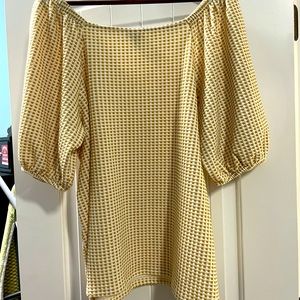 Ava and Viv Puff Sleeve Shirt Size 2X